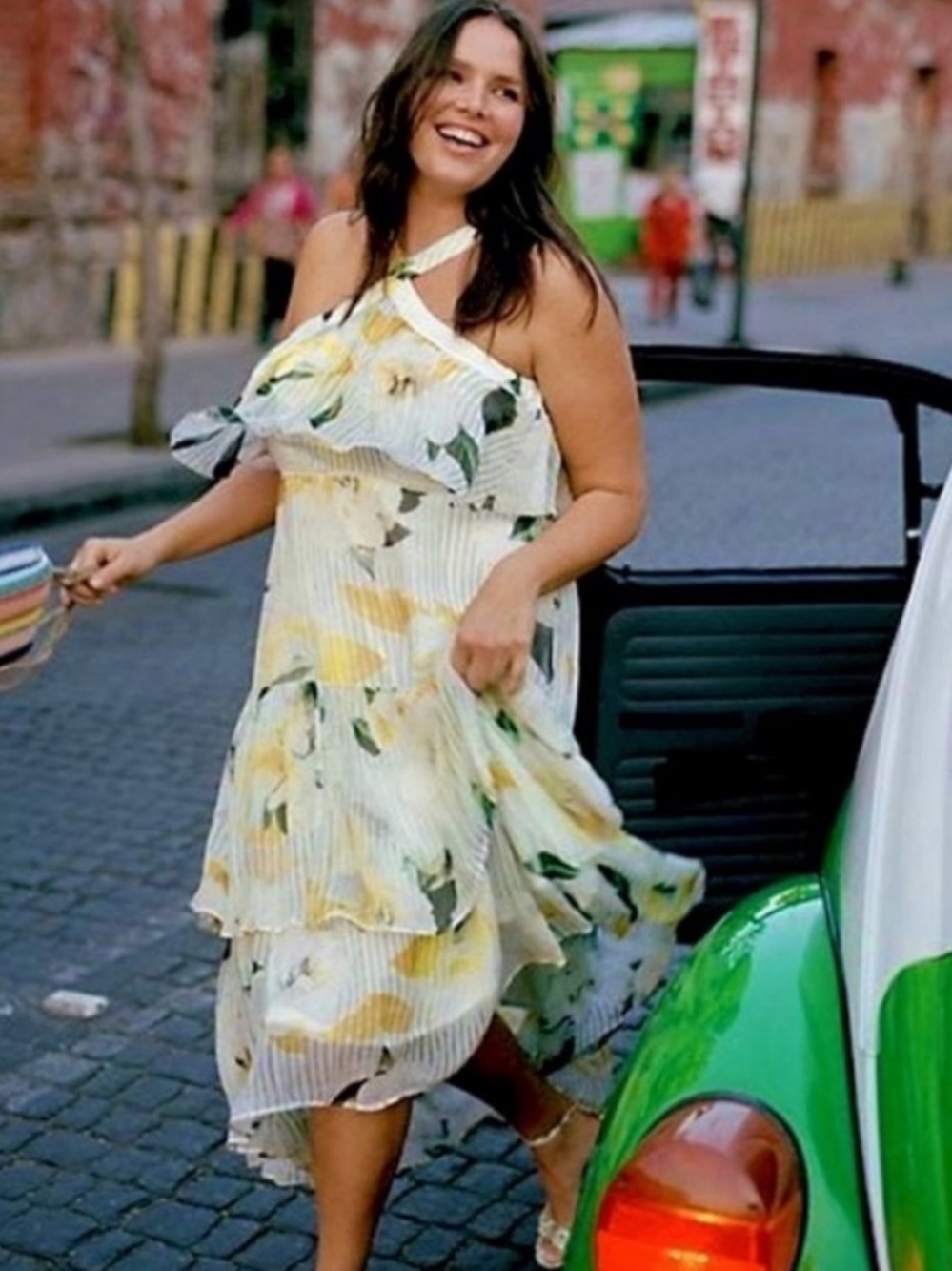 BOGO! Anthropologie Garden Party Midi Dress Ivory Floral Size 6